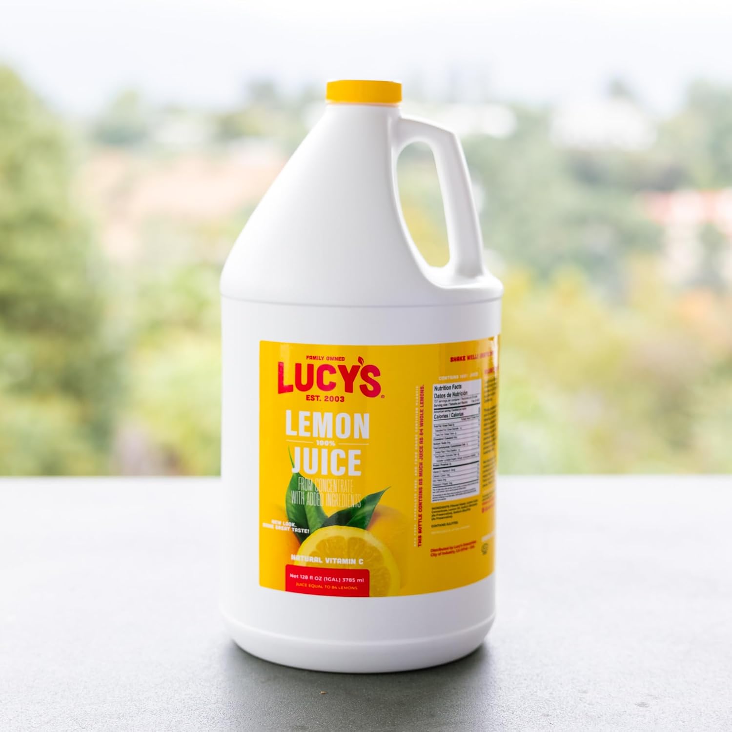Lucy’s Family Owned - 100% Lemon Juice Gallon (128fl oz.)