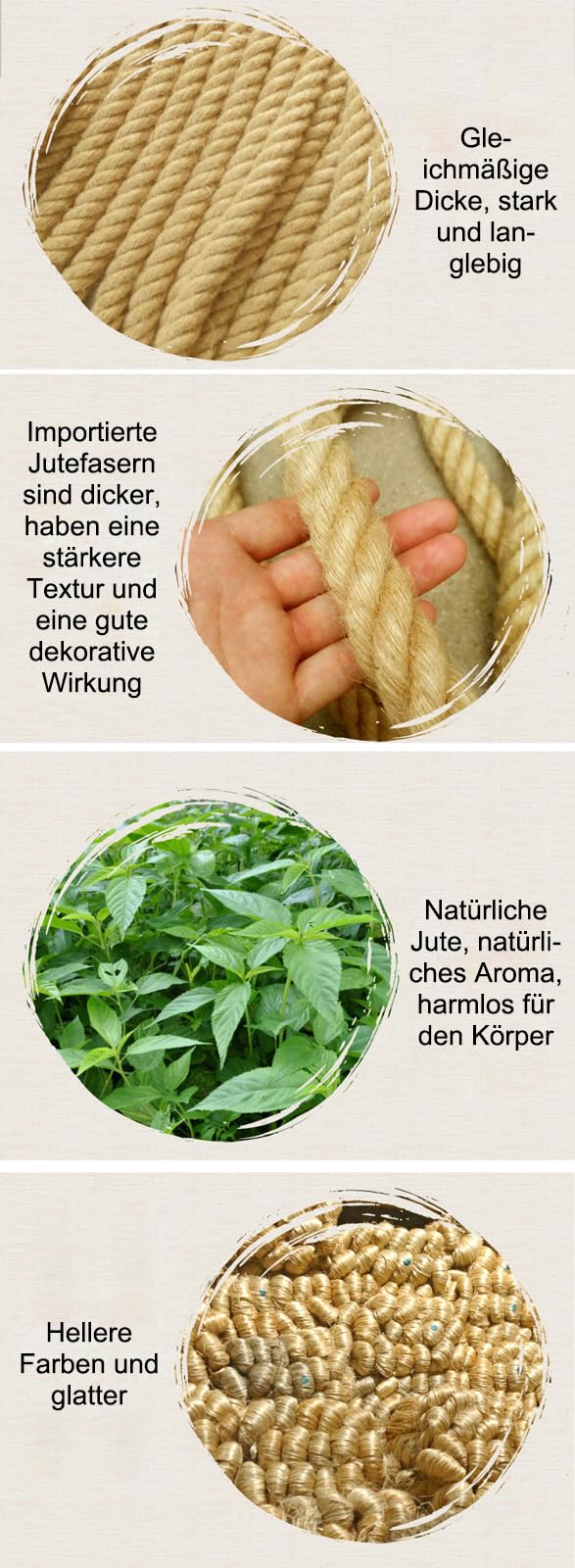 Rete Protezione Canapa Interni Rete Corda Canapa Rete di Sicurezza per Arrampicata su Casa Sull'Albero Rete di Protezione per Ringhiera del Balcone delle Scale(Size:1 * 10m(3 * 33ft))
