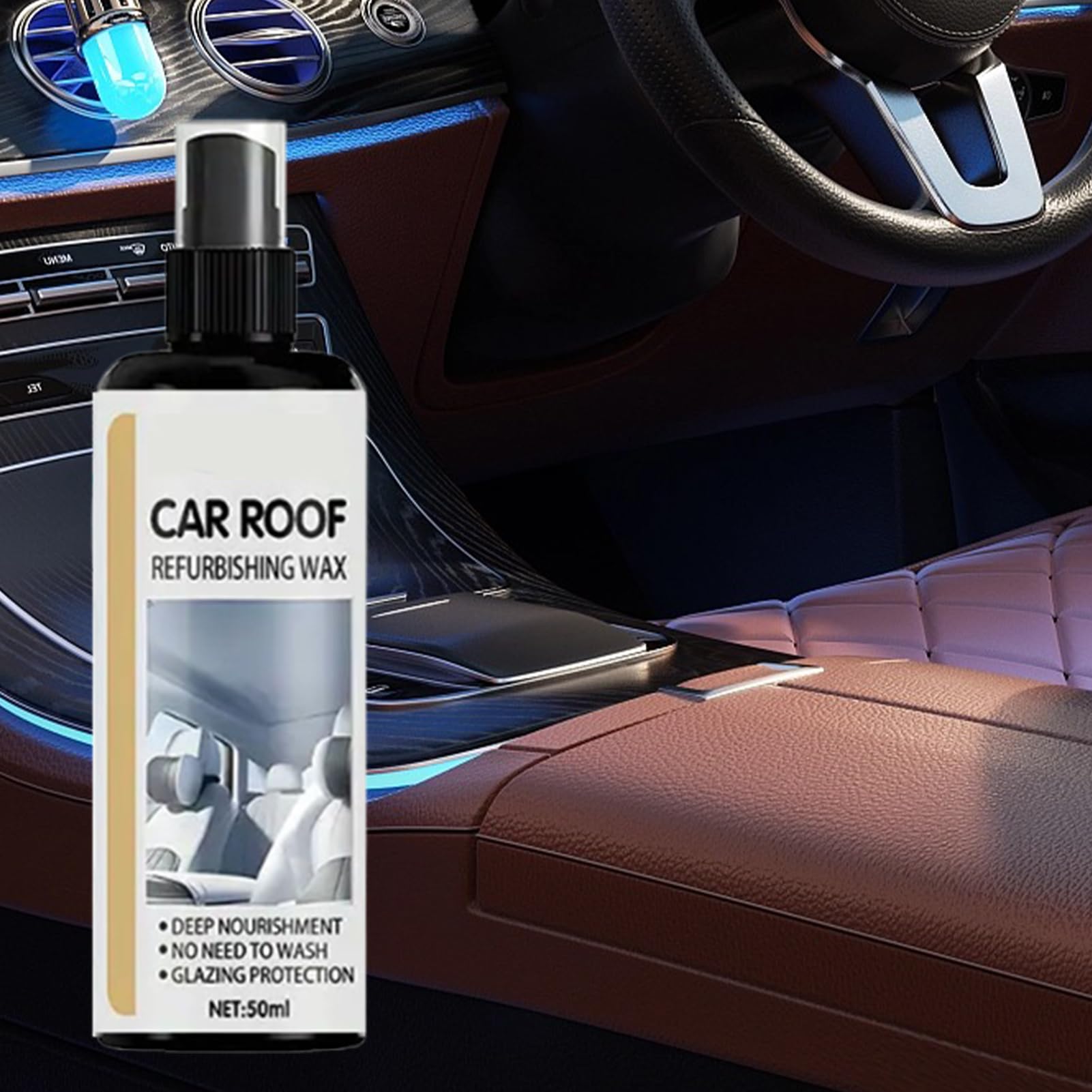 Générique Spray Restaurator per Trim Auto,Ristrutturazione Nutriente | Spray Ristrutturazione per Trim Auto,per Berlina Camion Tetto Cruscotto Console Centrale Maniglie