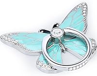 Vista 13 de Soporte de anillo de mariposa para teléfono celular, rotación de 360 grados, soporte de dedo de metal compatible con iPhone, Samsung Galaxy, LG