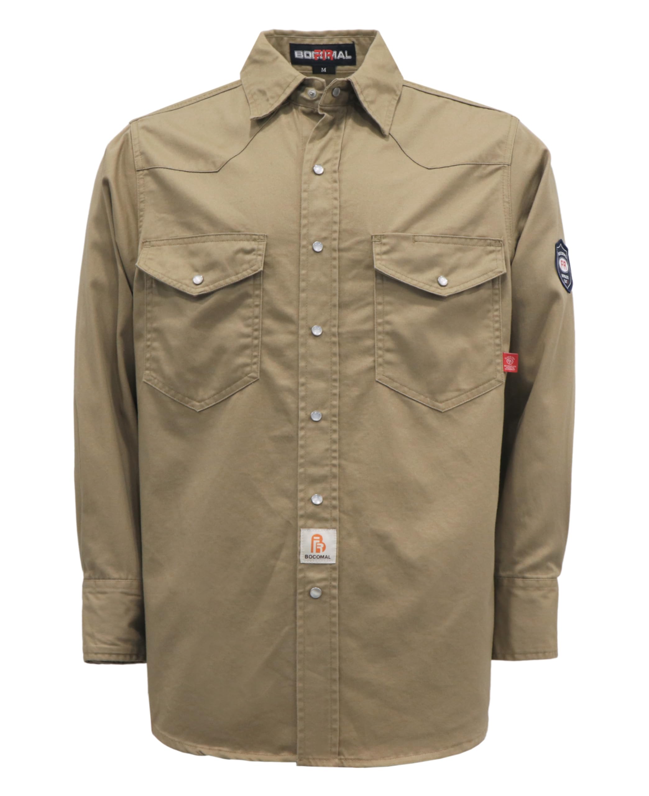 Camisa FR BOCOMAL - Retardante De Chama NFPA2112 | Proteção Para Soldadores E Trabalhadores Industriais