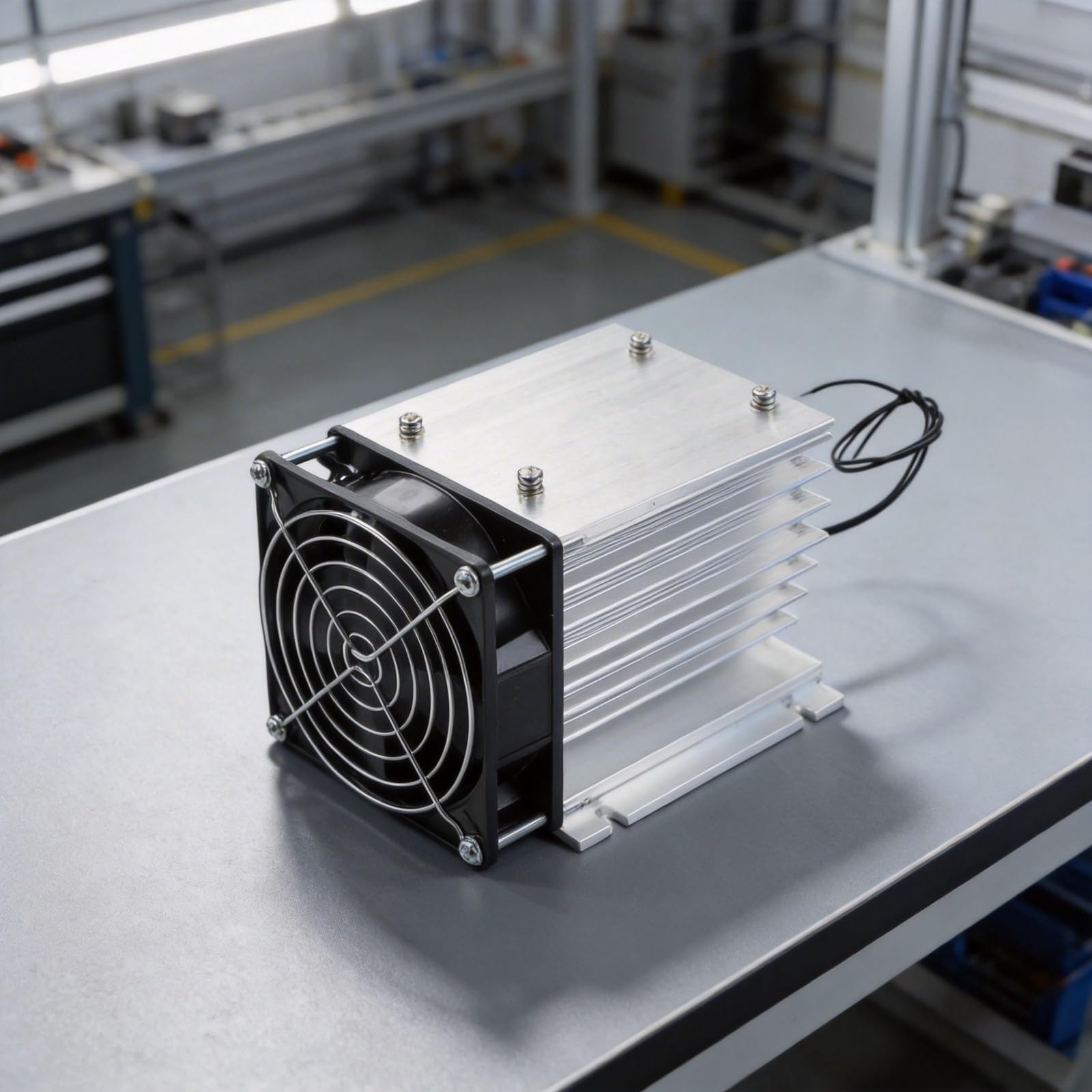 Dissipatore di calore in alluminio con ventola YS-S1 per relè (B)