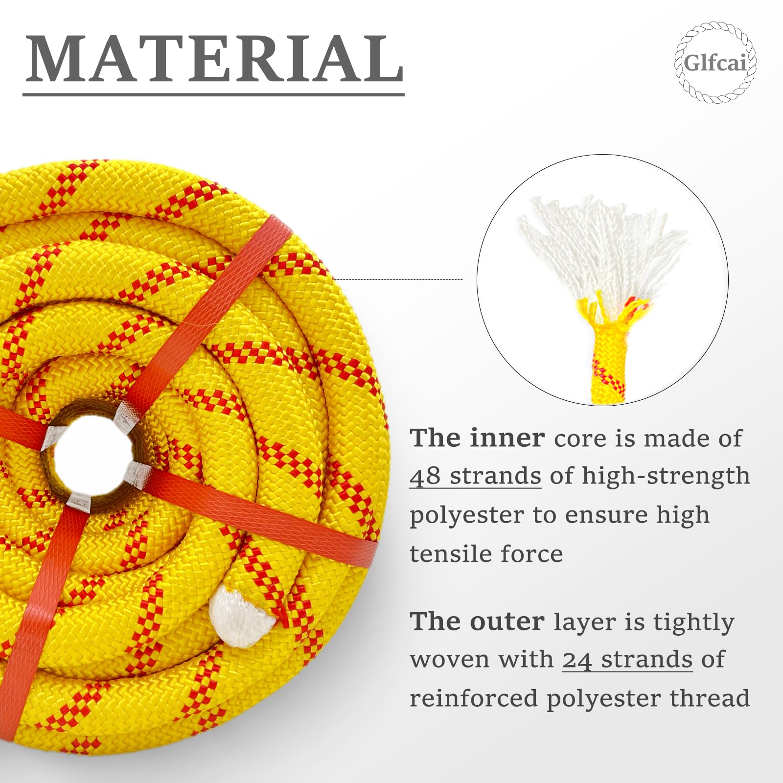 Climbing Rope 34 In X 150 Ft Red Polyester Braided Barbados | Ubuy