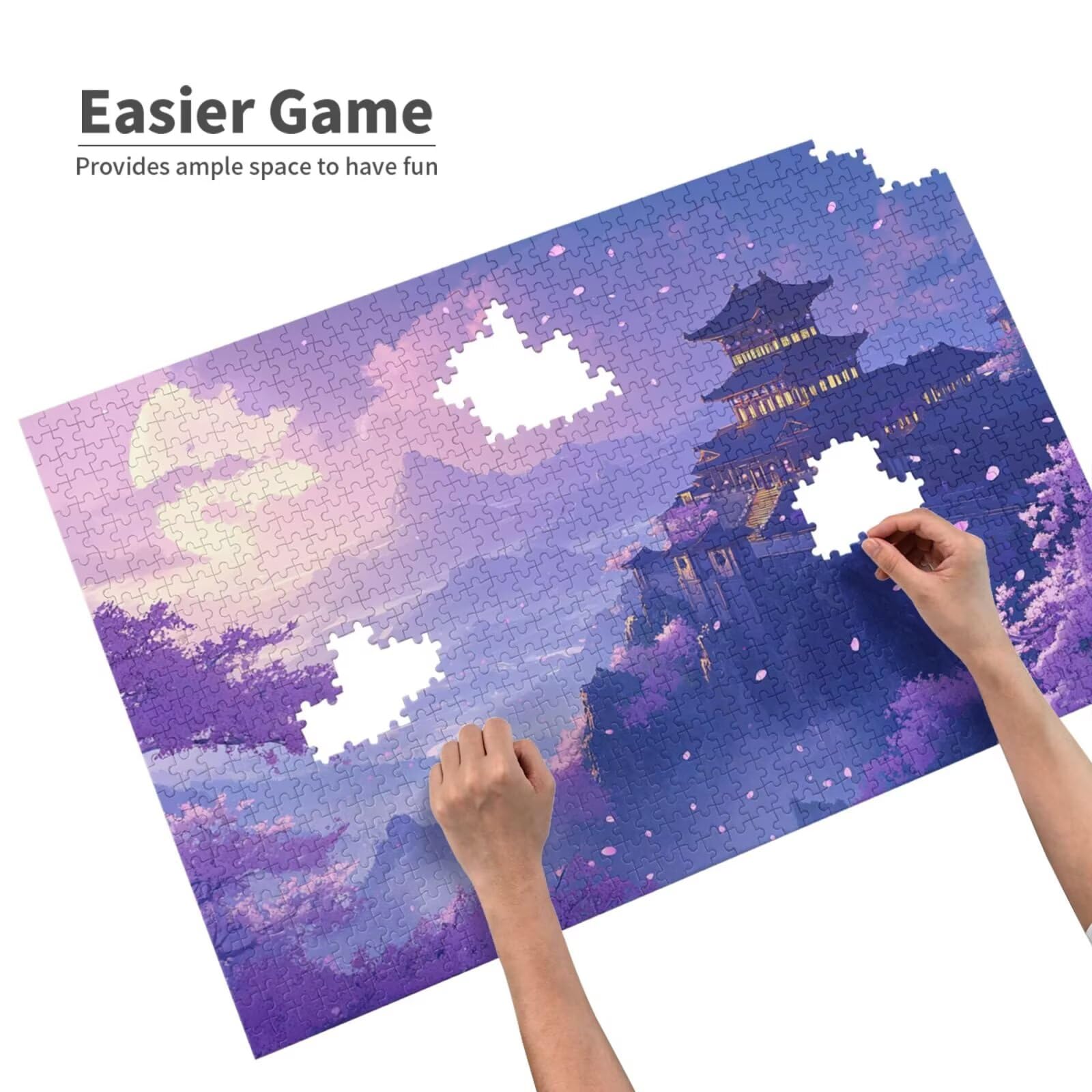 Puzzles Paisaje 1000 Adultos, Puzzle Montaña con Cajas y Cartel, Juego Clásico de Puzzle Arte para Entretenimiento Adultos, Regalos de Decoración del Hogar para Pasatiempos Creativos de Mujeres 2T-976