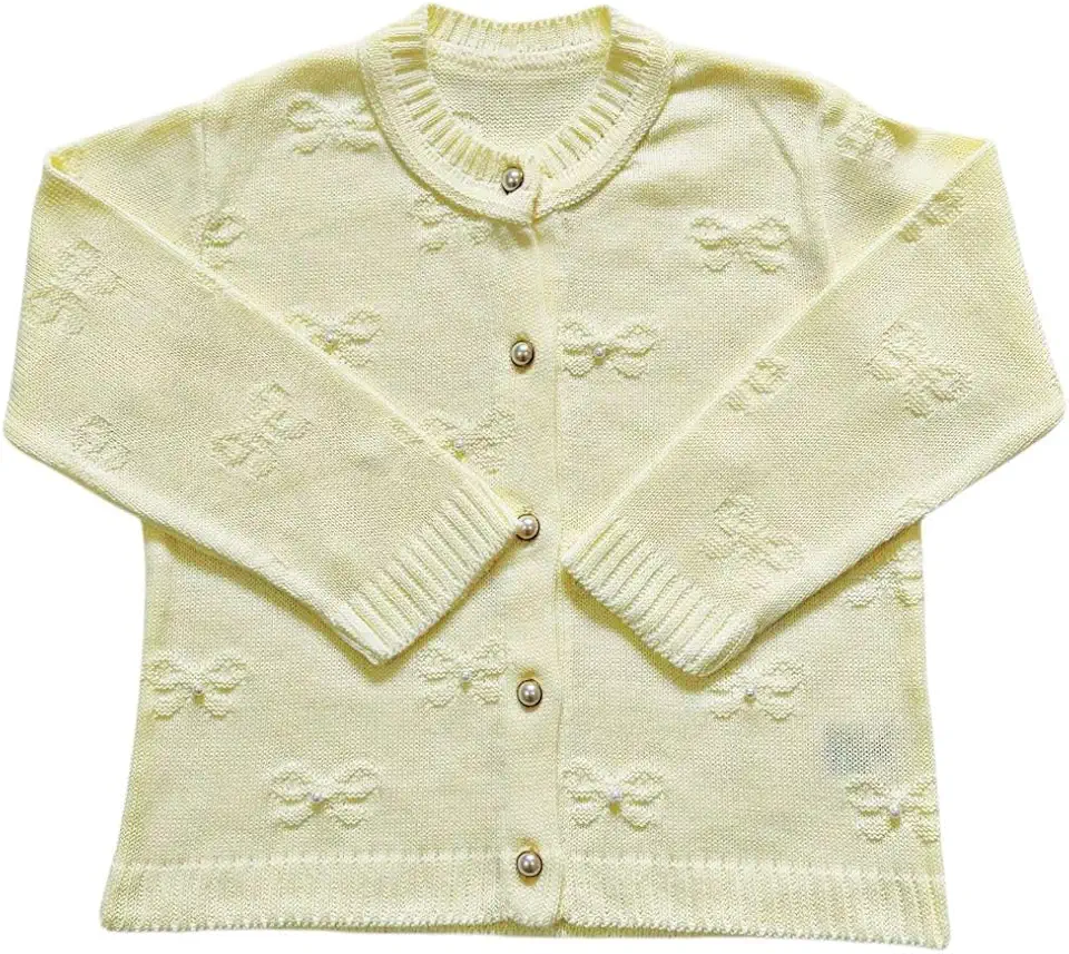 Casaco Casaquinho Cardigan de Tricô Tricot Frio para Bebê Menino e Menina Infantil Luxo