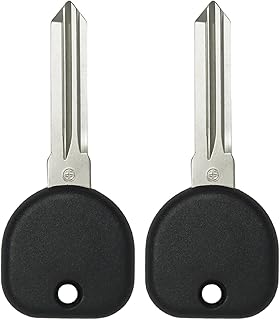 CanadaAutomotiveSupply © - 2 New Uncut Replacement Transponder Ignition Compatible with Car Keys Circle Plus 2008 Impala w/Free DIY Programming Instructions