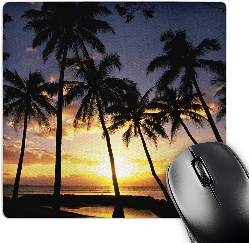 3dRose LLC 8 x 8 x 0.25 Inches Mouse Pad, Sunset Lahaina Maui Hawaii Douglas Peebles (mp_89596_1)