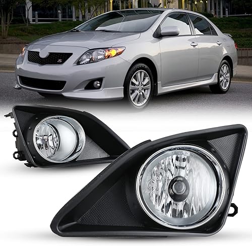 AUTOWIKI Luces antiniebla para Toyota Corolla 2009-2010 Asamblea de luz antiniebla 2 unids OEM reemplazo niebla lámparas