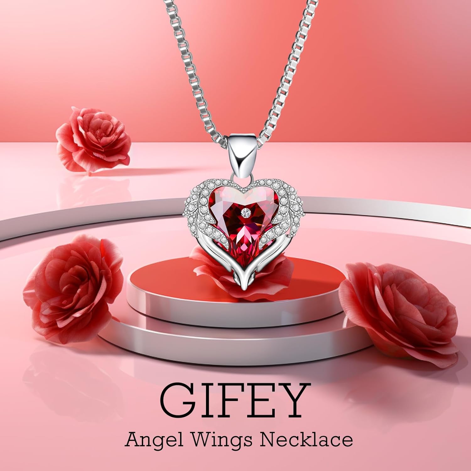 Valentines Day Gifts for Her - Preserved Real Blue Rose with Heart Necklace, Forever Flowers Gifts for Mom Grandma Wife Girlfriend at Christmas, Valentines, Mothers Day, Anniversary or Birthday Gifts for Women to Send Love - Image 3