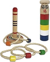 [Introduction to Nosutashi Toys] Ring Toss, Dharma Removal, Wooden Dharma, Wooden Toys, Kids, Old Nostalgic Toy (Ring Toss / Dharma Removal Set)