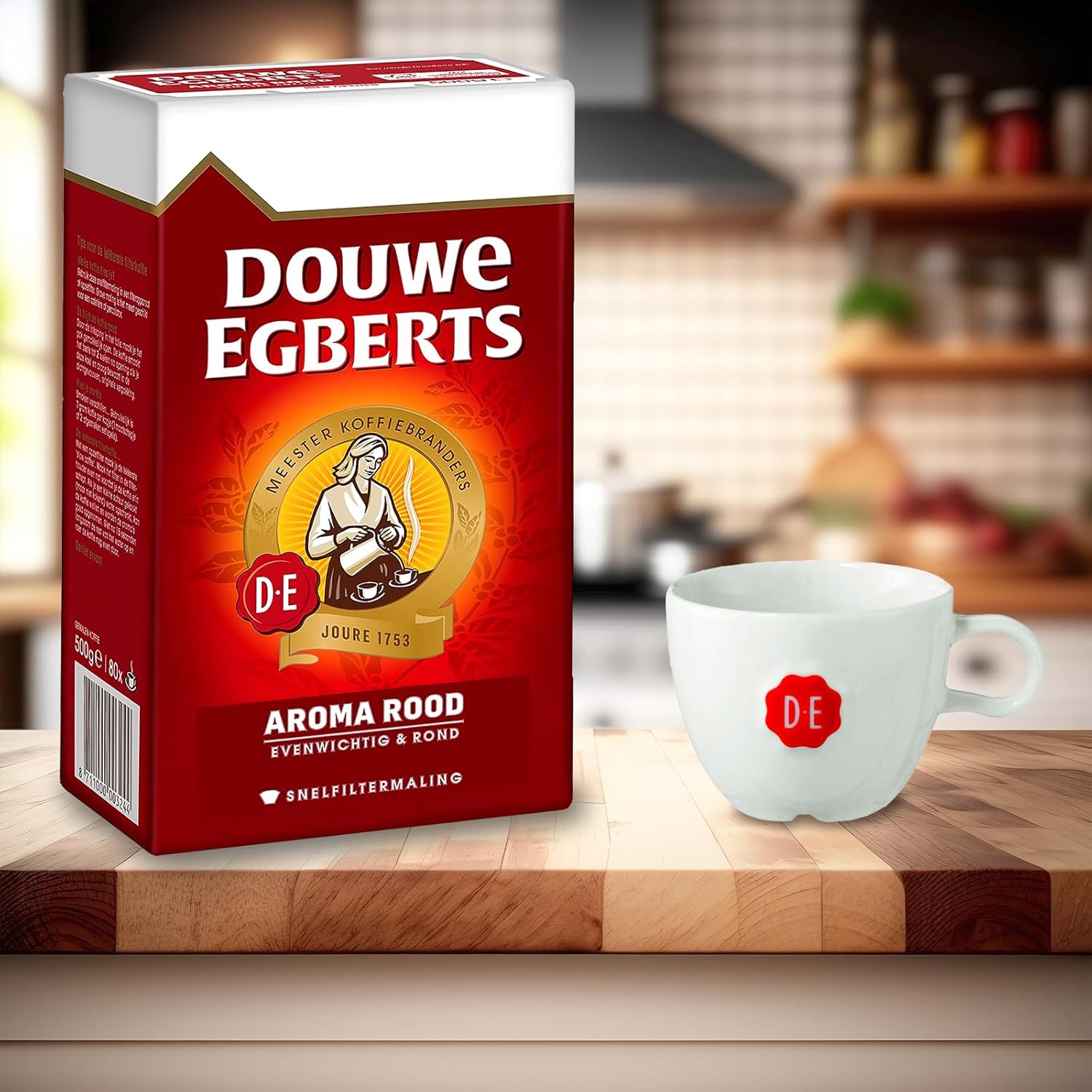 Douwe Egberts Aroma Rood (Course Grind),Imported From Holland, 17.6 Oz (Pack of 6)