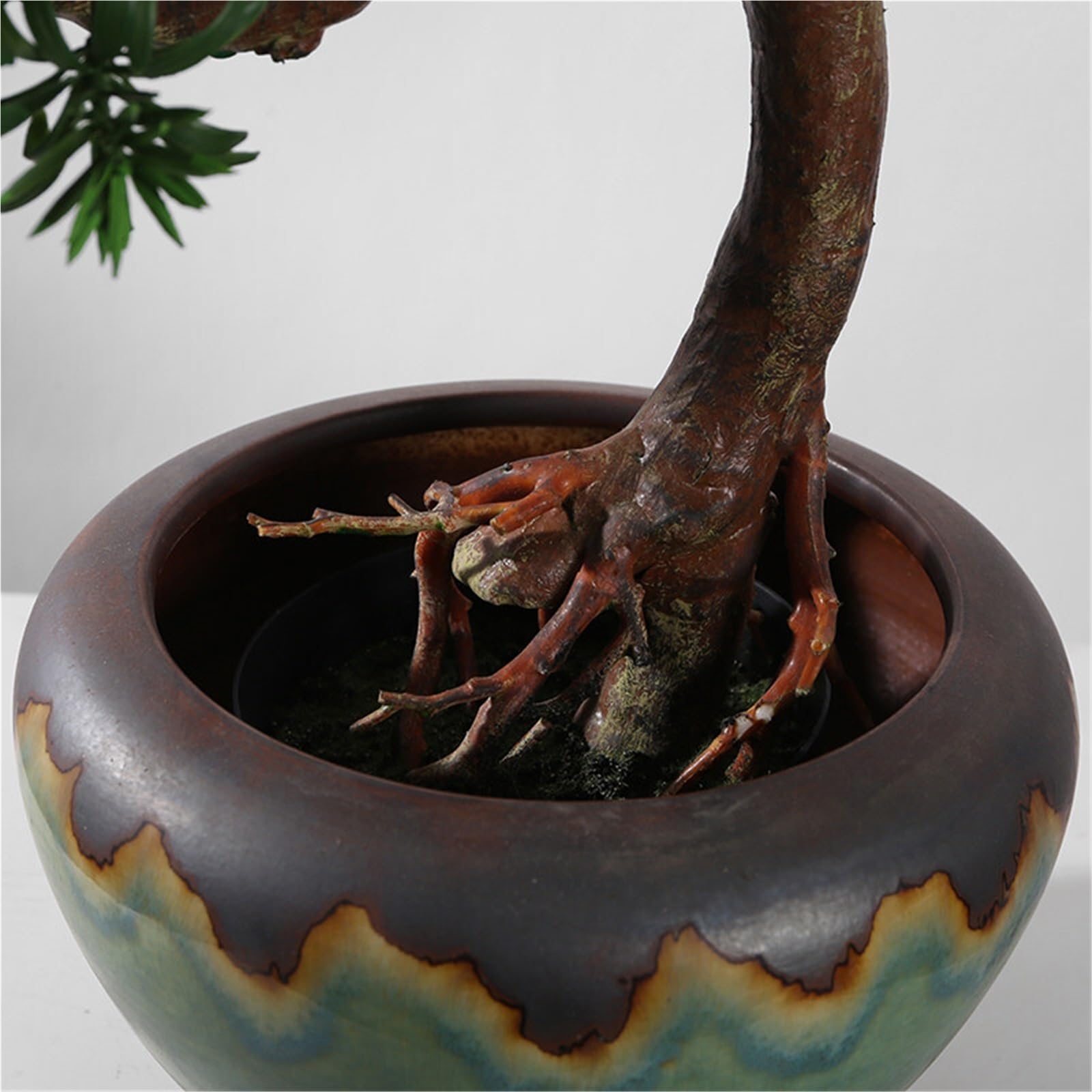 symulowana roślina doniczkowa Sztuczne drzewko Bonsai do biura, sztuczne rośliny biurka w księgarni mieszkaniowej Sztuczne rośliny