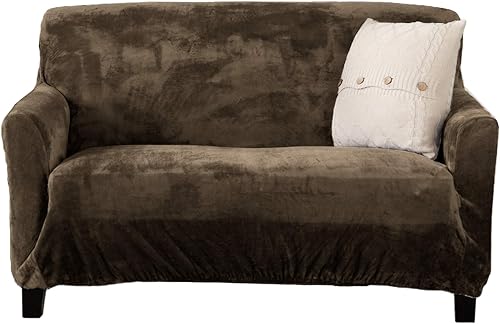 Vista 11 de Great Bay Home Funda reclinable de sarga estampada. Funda elástica de una pieza para sillón reclinable. Funda reclinable sin tirantes para sala