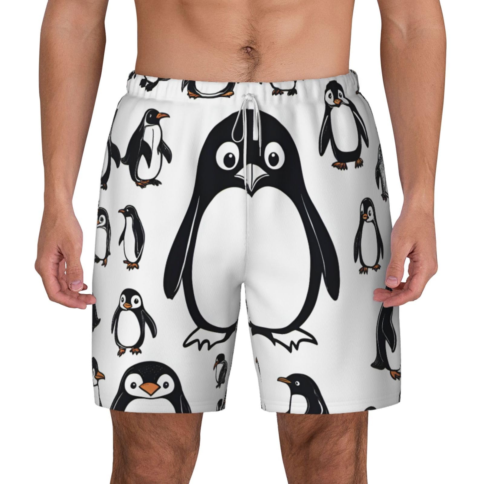 Bañador de pingüinos de secado rápido para la playa 8