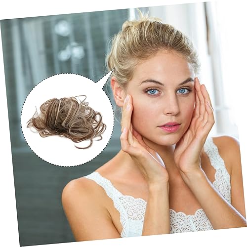 Miniatura 5 de Mikinona Extensión de pelo de cola moño elástico para mujeres accesorios para el cabello (6ah613)