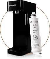 Hidrofiltros - Purificador de Água Facile com Refil C3 Elimina Cloro, Odores e Sabores Cor Preto Hidrofiltros