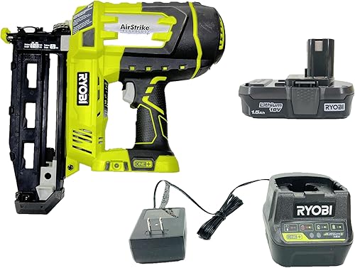 Ryobi 18V One+ Airstrike P325 - Clavadora de acabado inalámbrico calibre 16, 3/4"-2-1/2", batería y cargador incluidos