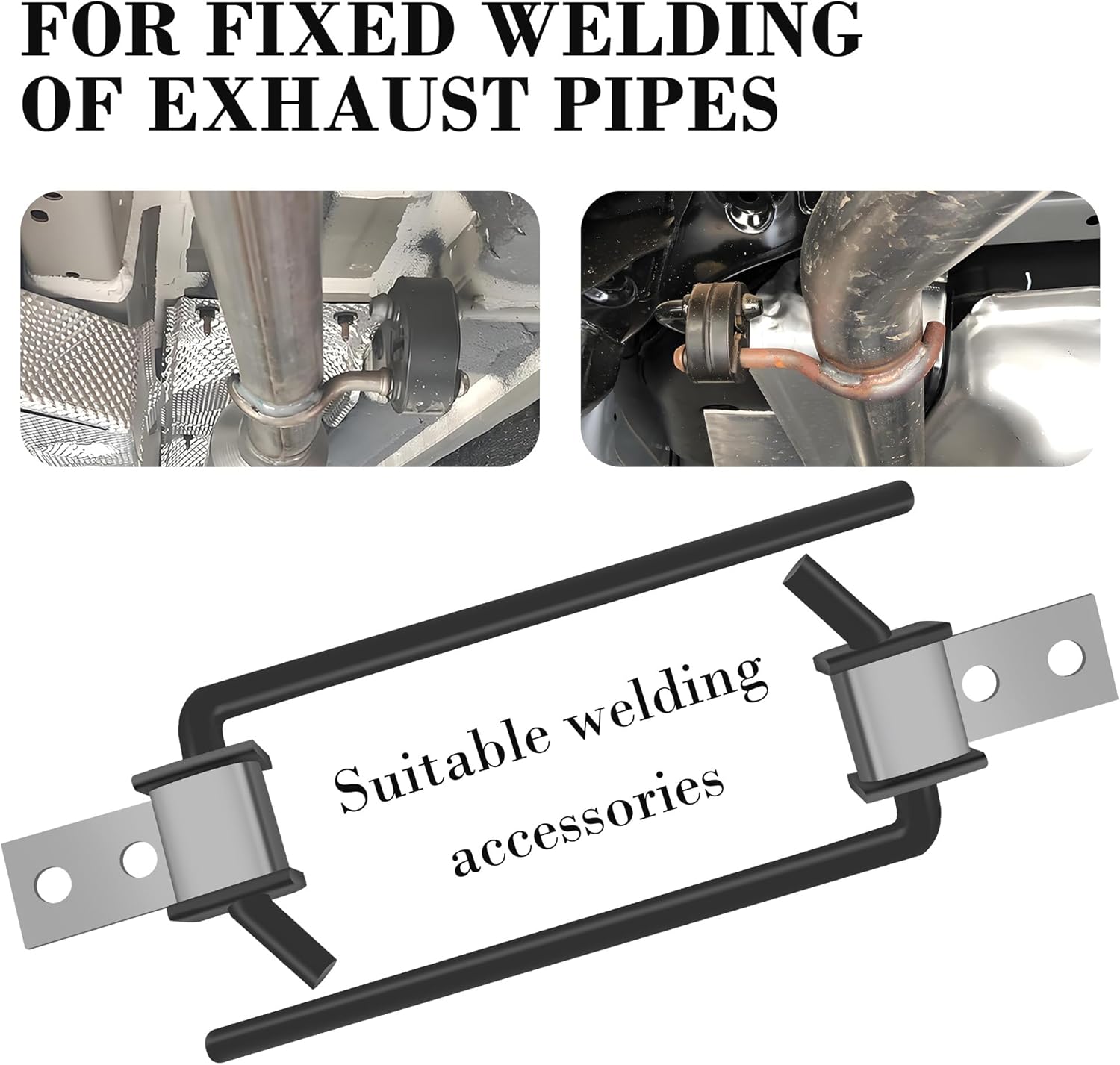 2 Pack 3/8" Rod 10" Long Exhaust Hangers Rods,Heavy Duty Automotive Replacement Exhaust Hangers Rod,Universal Exhaust Hanger Rod Automotive Tools for Installing Exhaust Systems