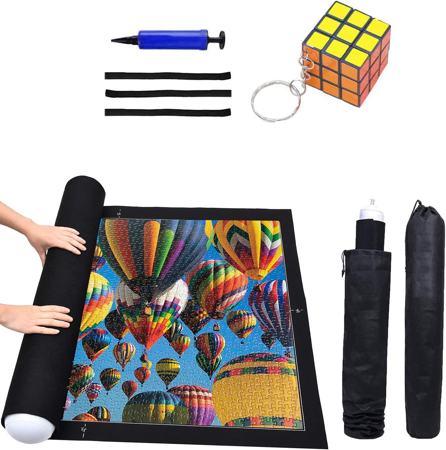 8 pcs Puzzle Roll up Mat Store and Transport Puzzles Saver