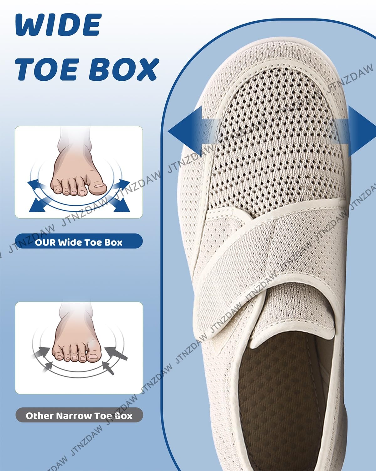 Gesundheitshausschuhe Damen mit Klettverschluss Diabetiker Hausschuhe Senioren Schuhe Gesundheitsschuhe Extra Breite Füße Orthopädische