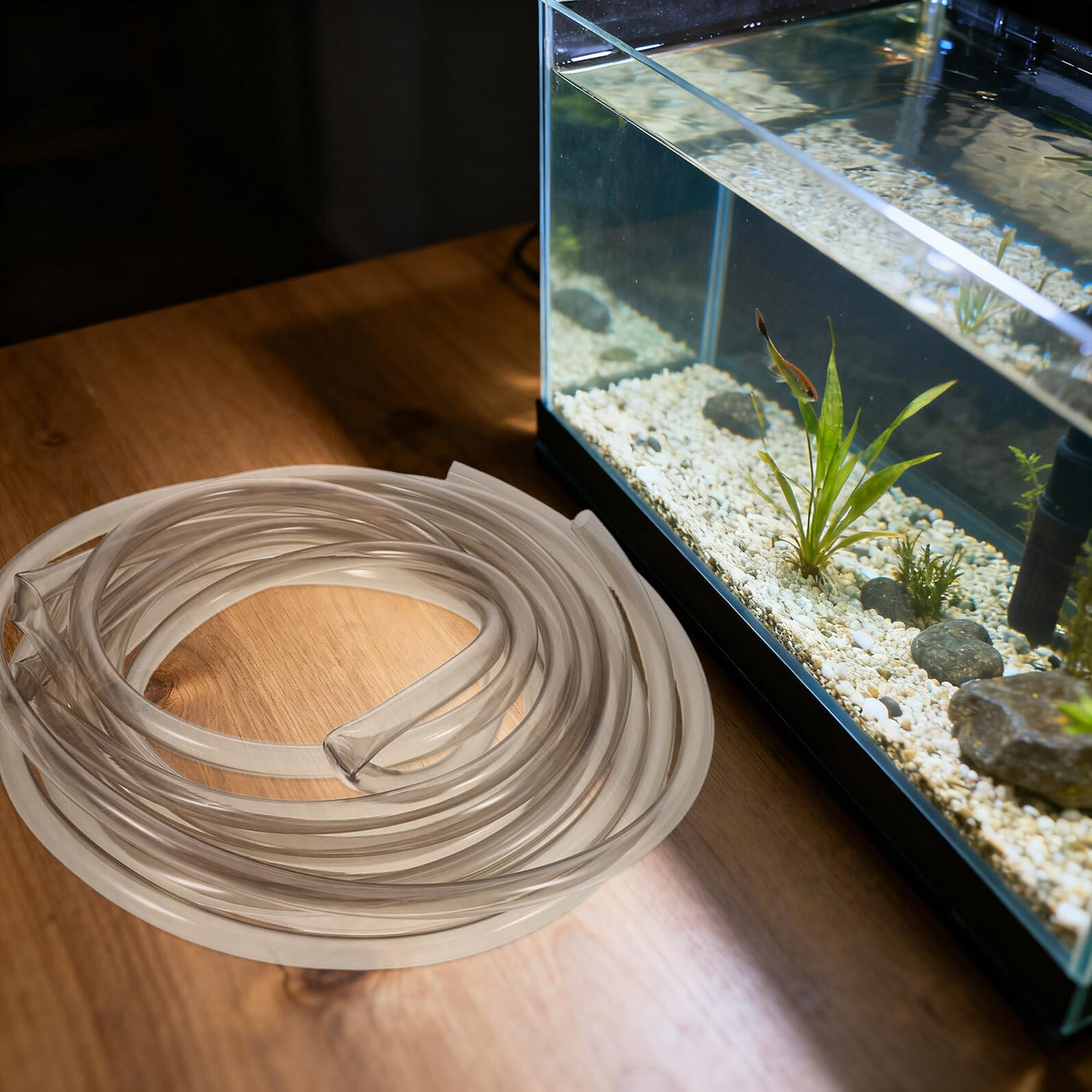 NOLITOY Kit de Limpieza para Acuarios con Manguera Flexible de Metros Sifón Silencioso para Cambio de Agua Aspirador de Grava para Peceras de Agua Dulce y Salada