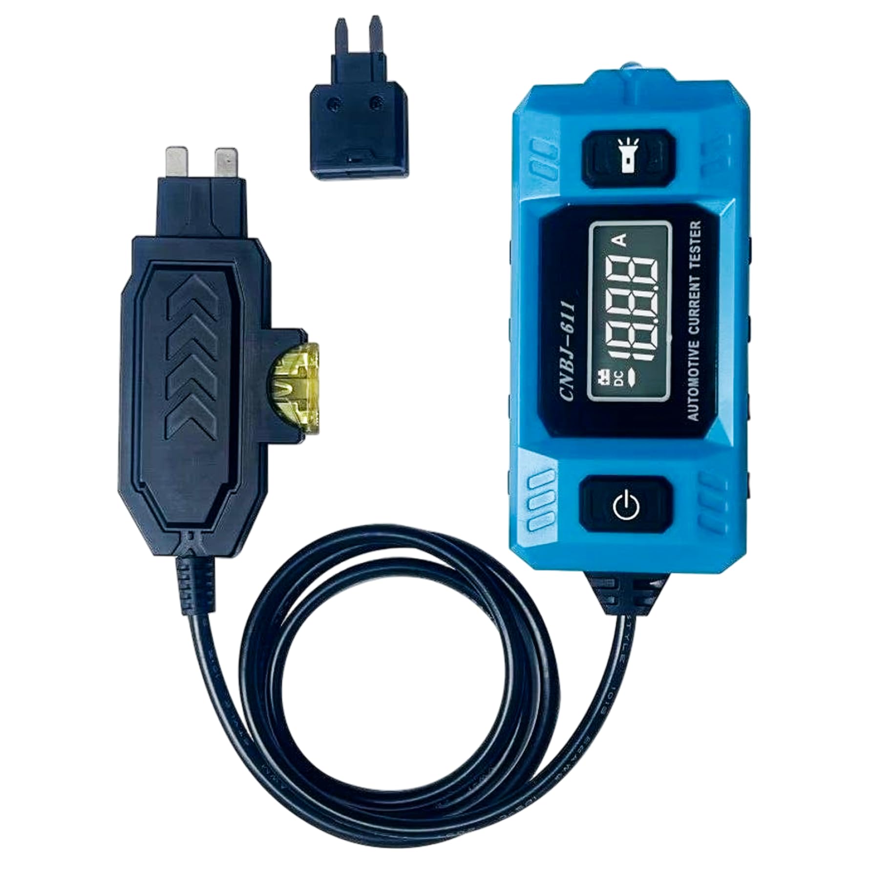 Circuit Tester, 20A 48V High-Precision Car Relay Tester, Built-in Front Light with Blue Backlit LCD Screen Circuit, Car Relay, Automotive, Fuse