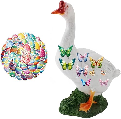 Porch Goose Outfit Stickers,50 Pcs Porch Goose Stickers,DIY Goose Graffiti Stick