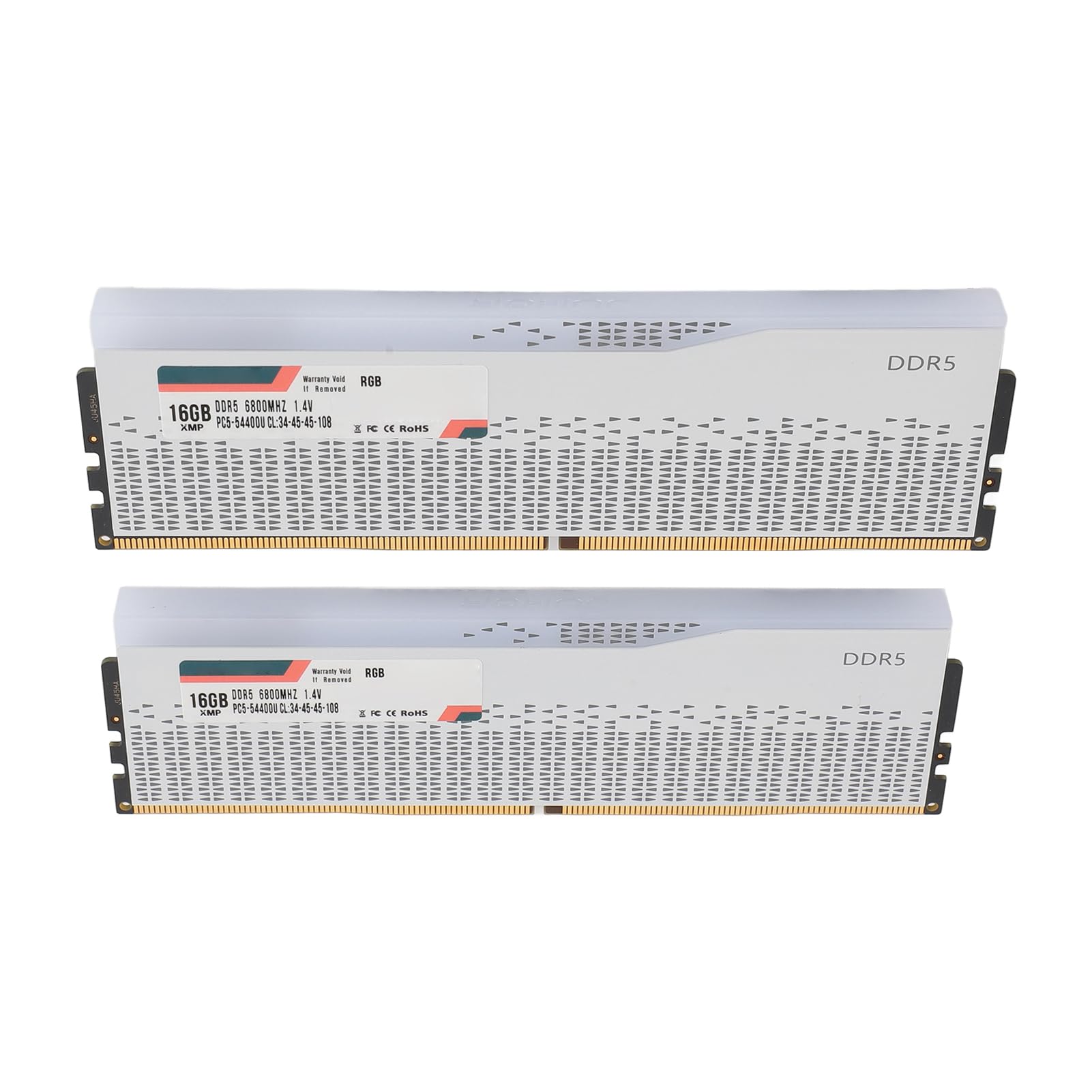 Generic Zestaw Pamięci RAM DDR5 32 GB (2x16 GB) 6800 MHz PC5-54400U CL34-45-45-108 RGB dla Zaawansowanych Użytkowników Komputerów Stacjonarnych