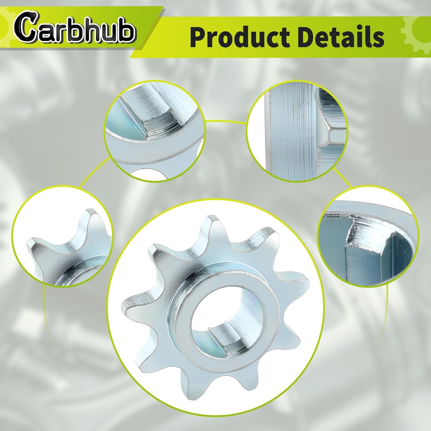 Carbhub 9T Jackshaft Sprocket 5/8" 41/420 Manco Go Kart Mini Bike, 9 Tooth 5/8" Jack Shaft Replaces Manco/American Sportworks part# 8720-1125 - Image 4