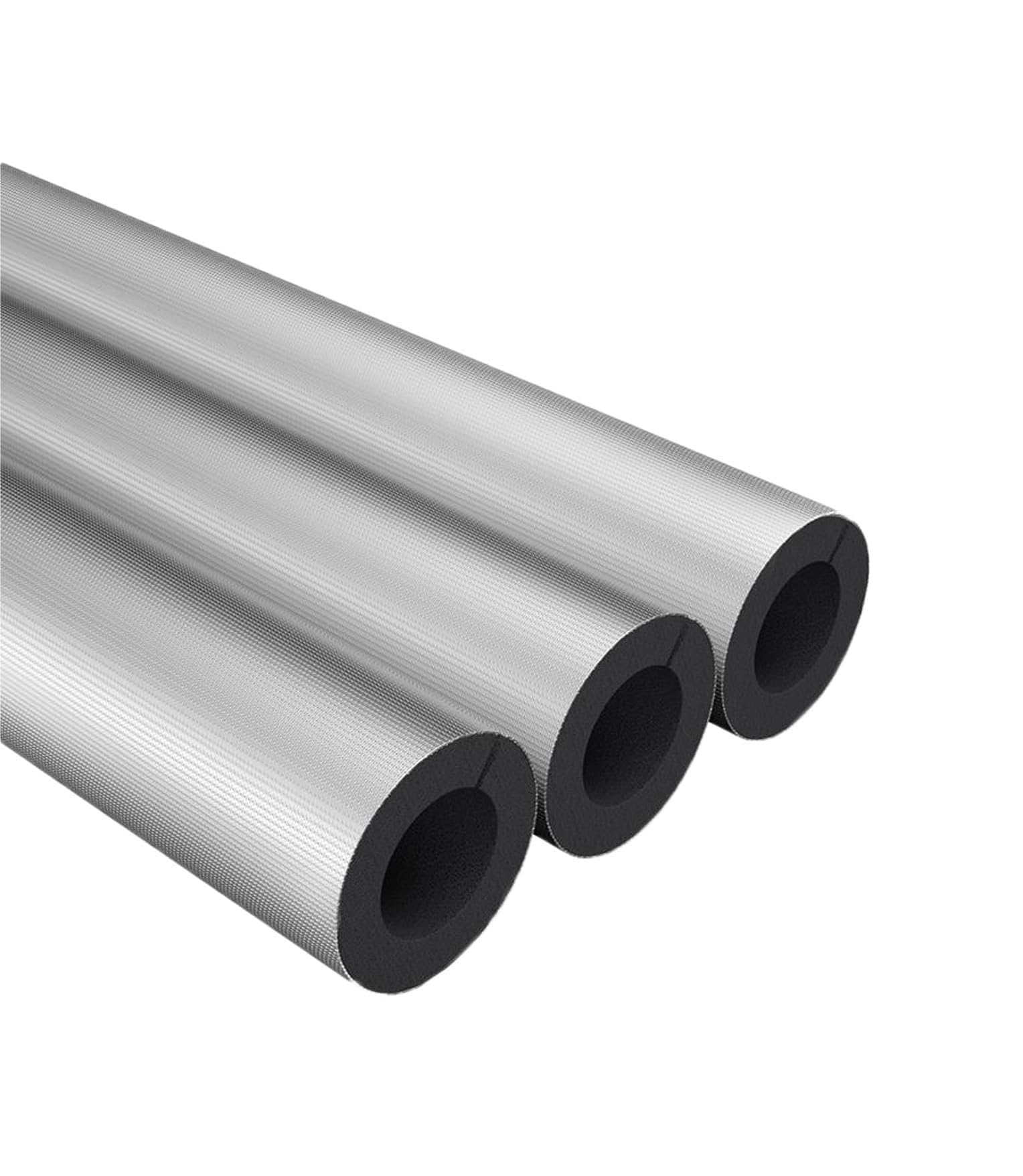 Tubo aislante de tuberías de espuma autoadhesiva, cubierta de tubería de papel de aluminio de 3/8 ", 4/7", 3/4 ", 1-1/5", 1 paquete(ID 3-1/2"xT 1-1/5")