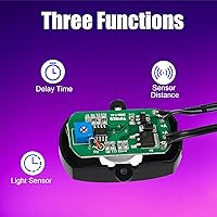 Vista 6 de Hortsun 3 piezas DC 5V-24V 5A PIR Sensor activado por movimiento interruptor de luz sensor de movimiento de ocupación con cable acoplador CC