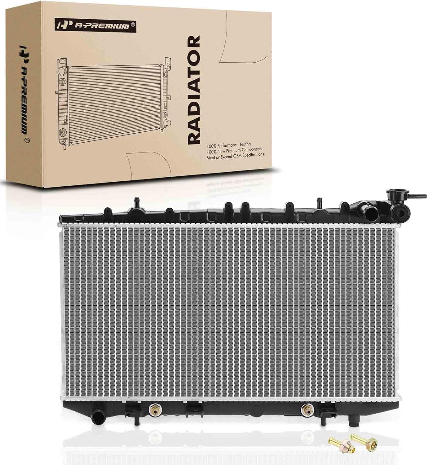 APremium Engine Coolant Radiator Assembly with Transmission Oil Cooler Compatible with Nissan