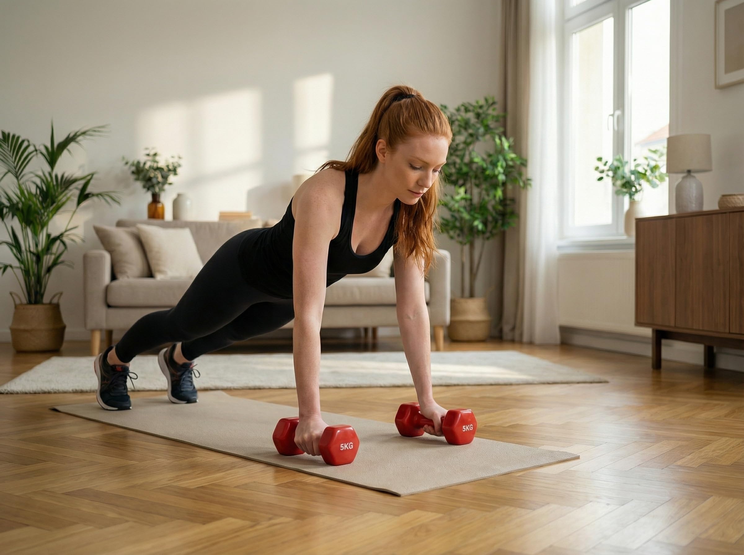 Lupex Shop - Coppia Manubri Esagonali in Ghisa Rivestiti in Vinile Rosso – Pesi Fitness da 1,5 a 10 kg – Antiscivolo e Antirotolo – Palestra Casa & Allenamento Forza