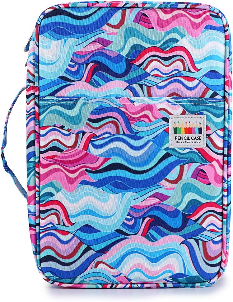 Unkhtt Federmäppchen Mit Eidechsenprint - Dreieckig Großes Fassungsvermögen