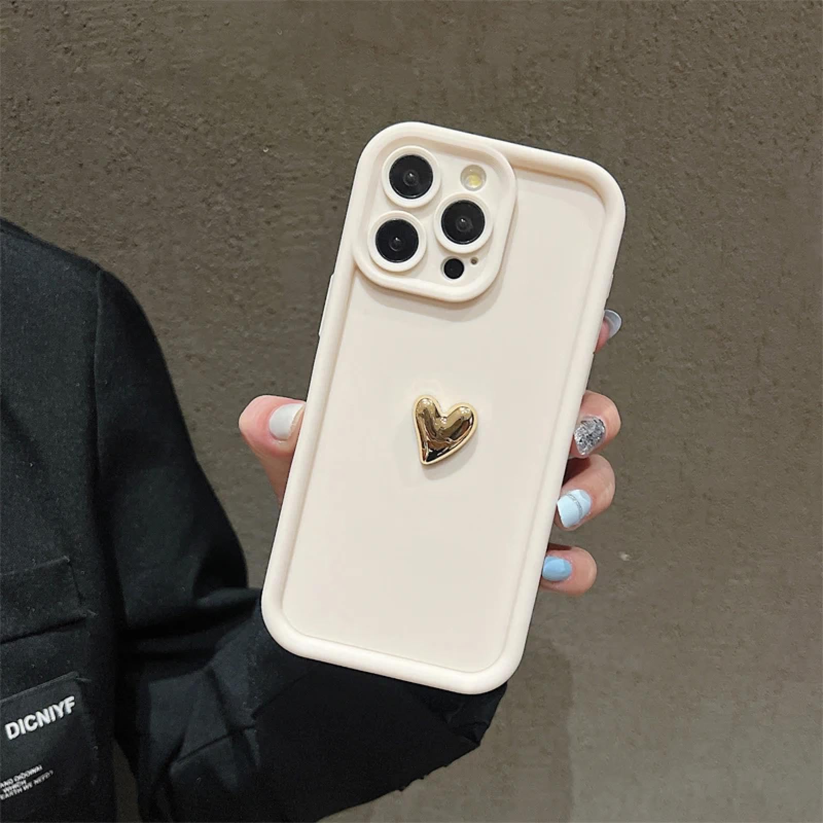Amazon.co.jp: RNOZX iPhone 11 Pro 用 ゴールドハート シリコン