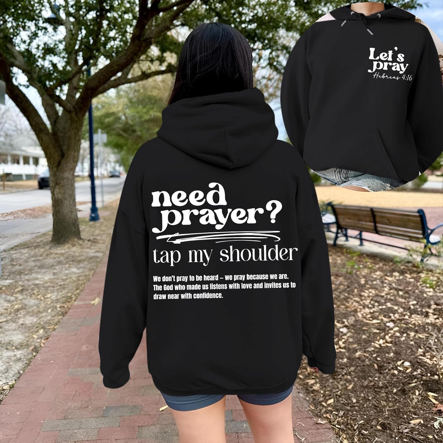 KEEVICI Christian Faith God Hoodies for Women Jesus Bible Verse Religious Hoodie Graphic Sweatshirts Inspirational Pullover - Image 5