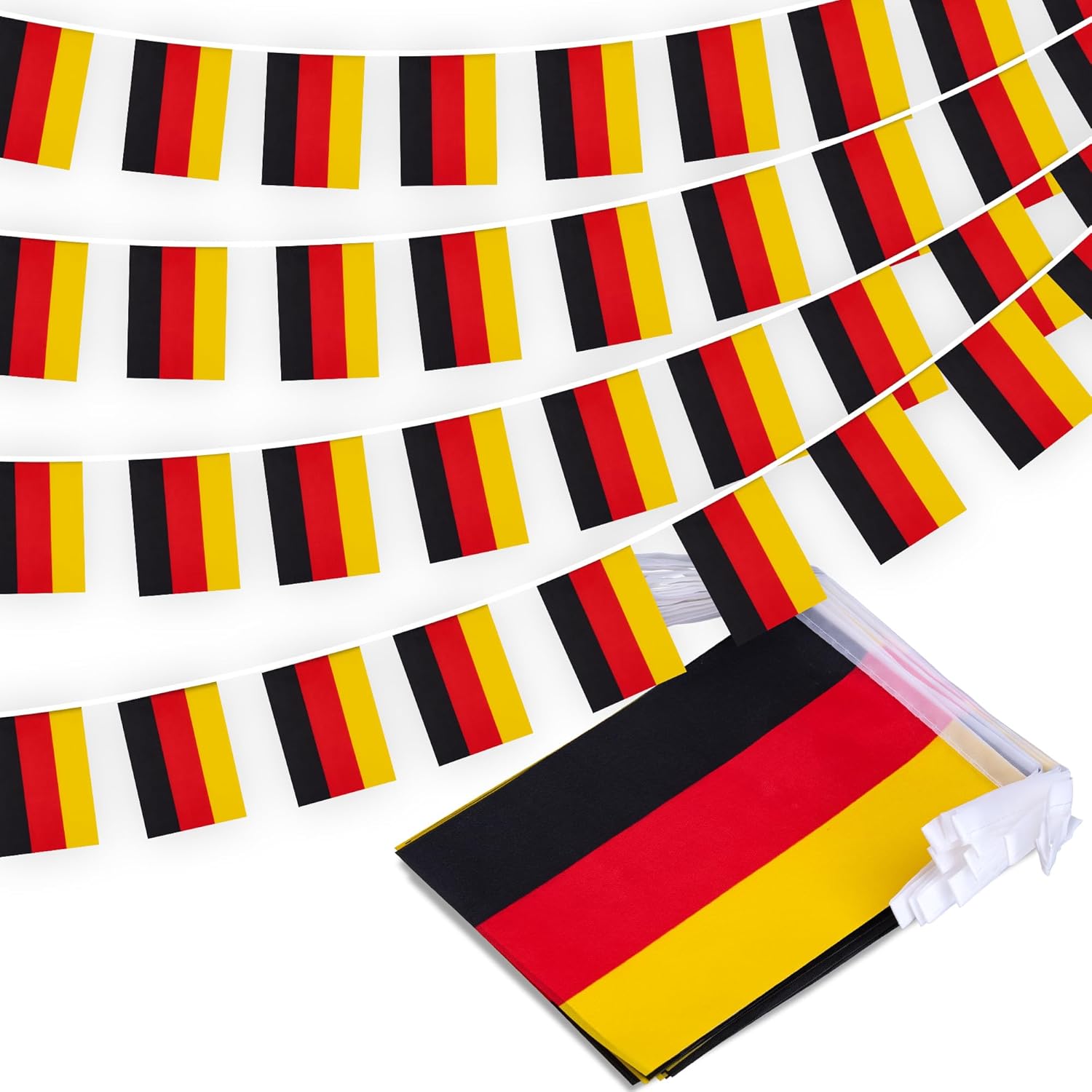 Germany String Flag Pennant Banner, Small Mini German