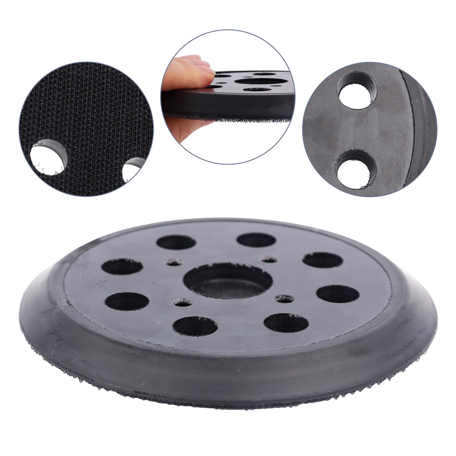 2pz Platorelli per Levigatrice Orbitale da 5in a 8 Fori, Codice OE# 51-36-7100 Compatibili con 6021-21 6034-21 2648-20 2648-21 per Ridgid R2501 R2600 e Altre Levigatrici Roto-Orbitali
