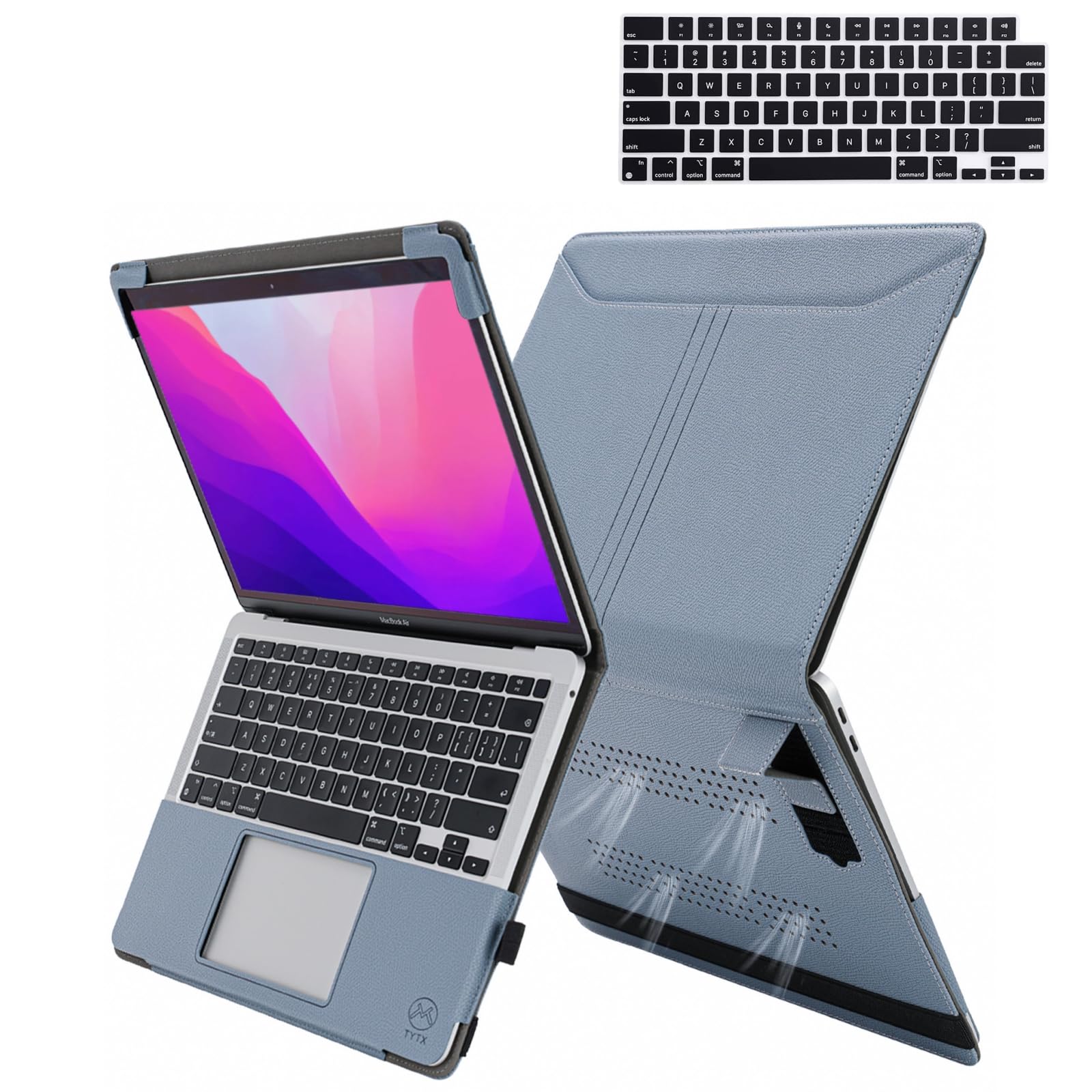 Amazon.co.jp: TYTX MacBook Pro レザーケース 通気口とスタンド機能