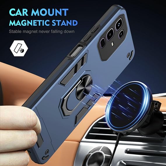 Compatible with Infinix Note 50 Pro 4G X6855 Case [with Tempered Glass Screen Protector] for Infinix Note 50 4G X6858 Phone Case blue