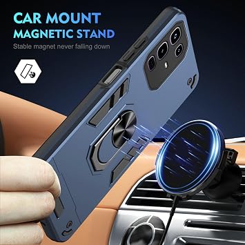 Compatible with Infinix Note 50 Pro 4G X6855 Case [with Tempered Glass Screen Protector] for Infinix Note 50 4G X6858 Phone Case blue