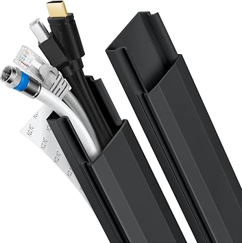PVC Cord Hider Cable Management Wall, 62.8in TV Cable Hider