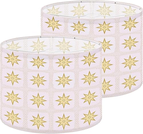 Miniatura 21 de Pink Lamp Shades 70 s Retro Funky 60s 70s Aesthetic Style Mid Century Modern Lampshades Boho 1 Pack Light Shade for Table Lamps Floor Lamps Drum