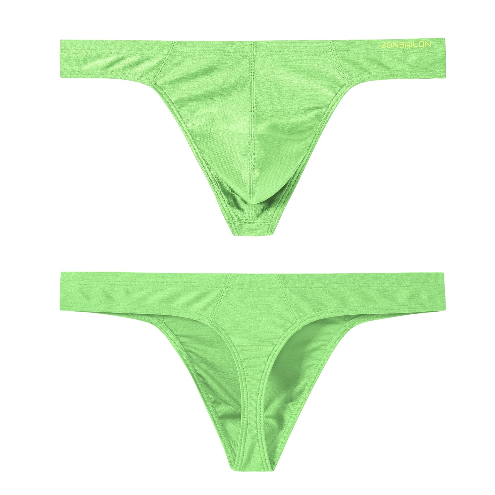 JINSHI Men's Thong Underwear Sexy Ice Silk Glossy G String Male Athletic Thongs T Back For Men Bikini Briefs