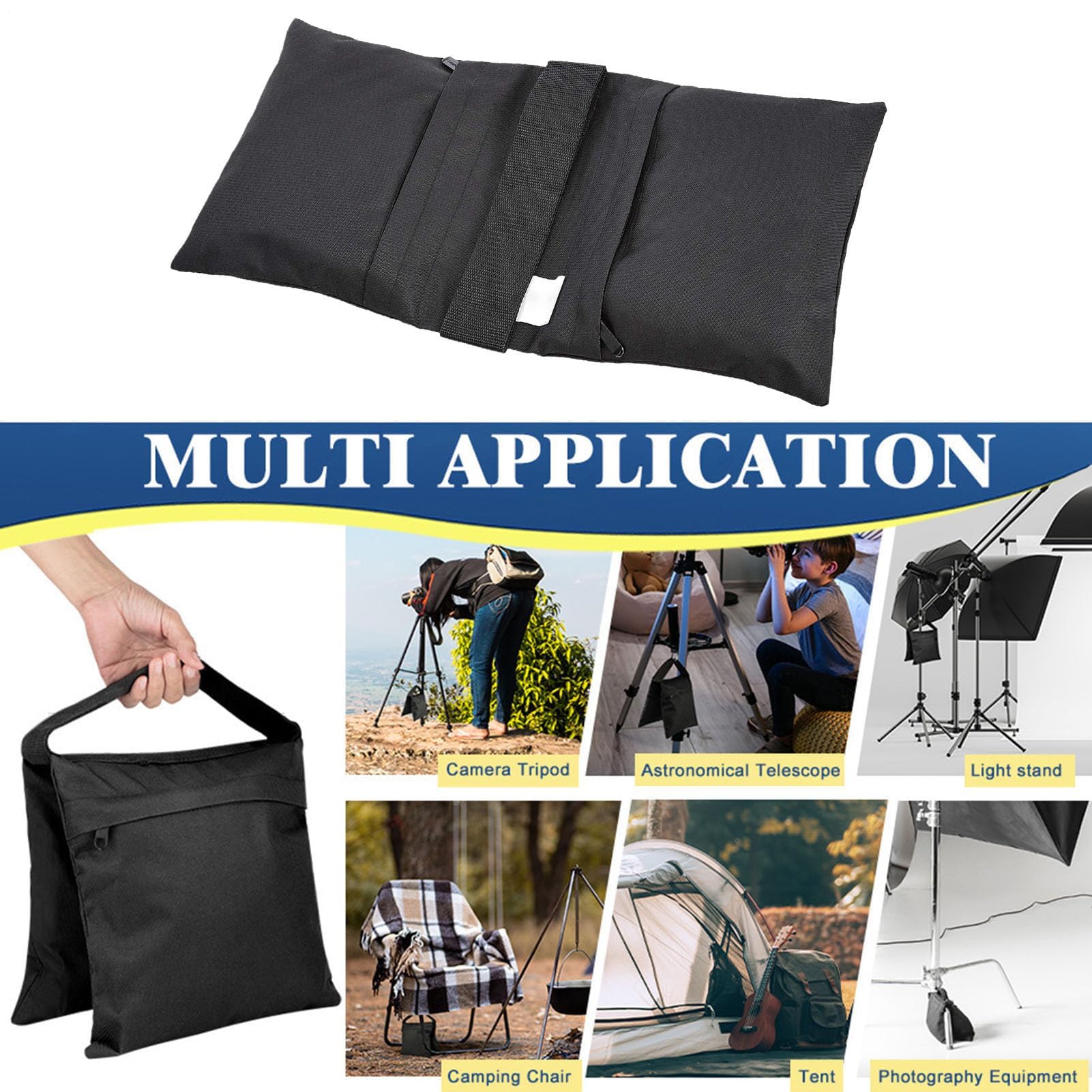 Robuste Sandsäcke für Stative, Outdoor-Ausrüstung und Camping, ideal für Fotografie, Filme, Live-Streaming, Sonnenschutz, Picknicktische und Pergolen