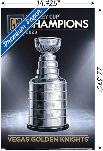 Miniatura 3 de Trends International NHL Vegas Golden Knights - Póster de pared con logotipo del equipo de la Copa Stanley 2023