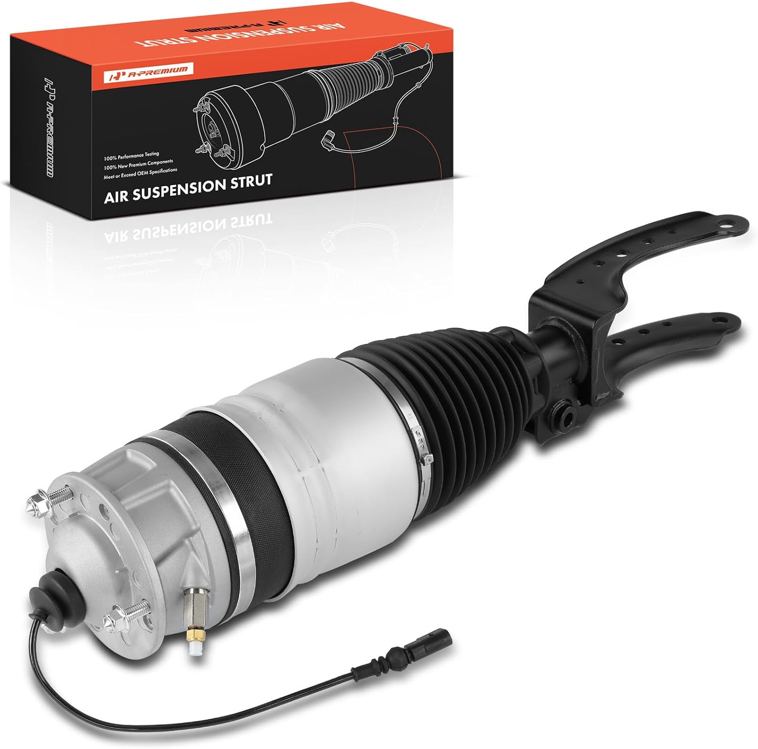 A-Premium Front Left Air Suspension Shock Absorber Strut Compatible with Volkswagen Touareg Porsche Cayenne 2011 2012 2013 2014 2015 2016 2017 2018, Driver Side, Replace# 7P6616039N, 7P6616039M