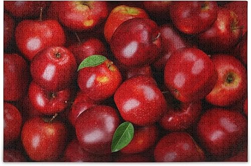 Rompecabezas de manzanas rojas de frutas para adultos, rompecabezas de 1000 piezas, juguetes de bricolaje, regalos