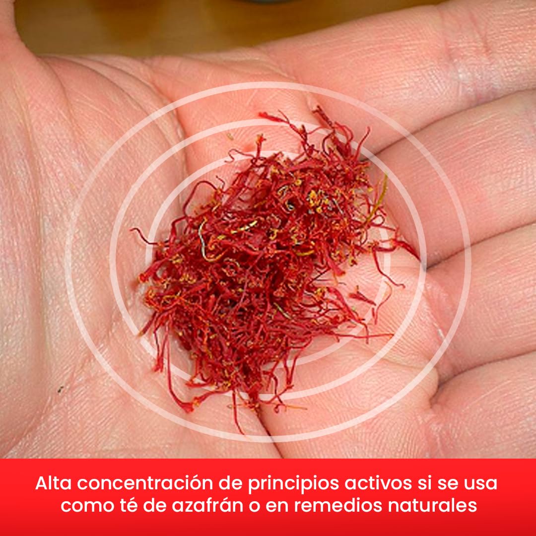 Caja de 4 Uds. X10g de Azafrán en Hebras | Azafrán Hecho en España Cat. I Suprema (ISO 3632-2) de Gran Sabor y Color, Ideal para Paella y Comida Gourmet | Azafrán 100% Puro con Intenso Aroma (4 x 10g)