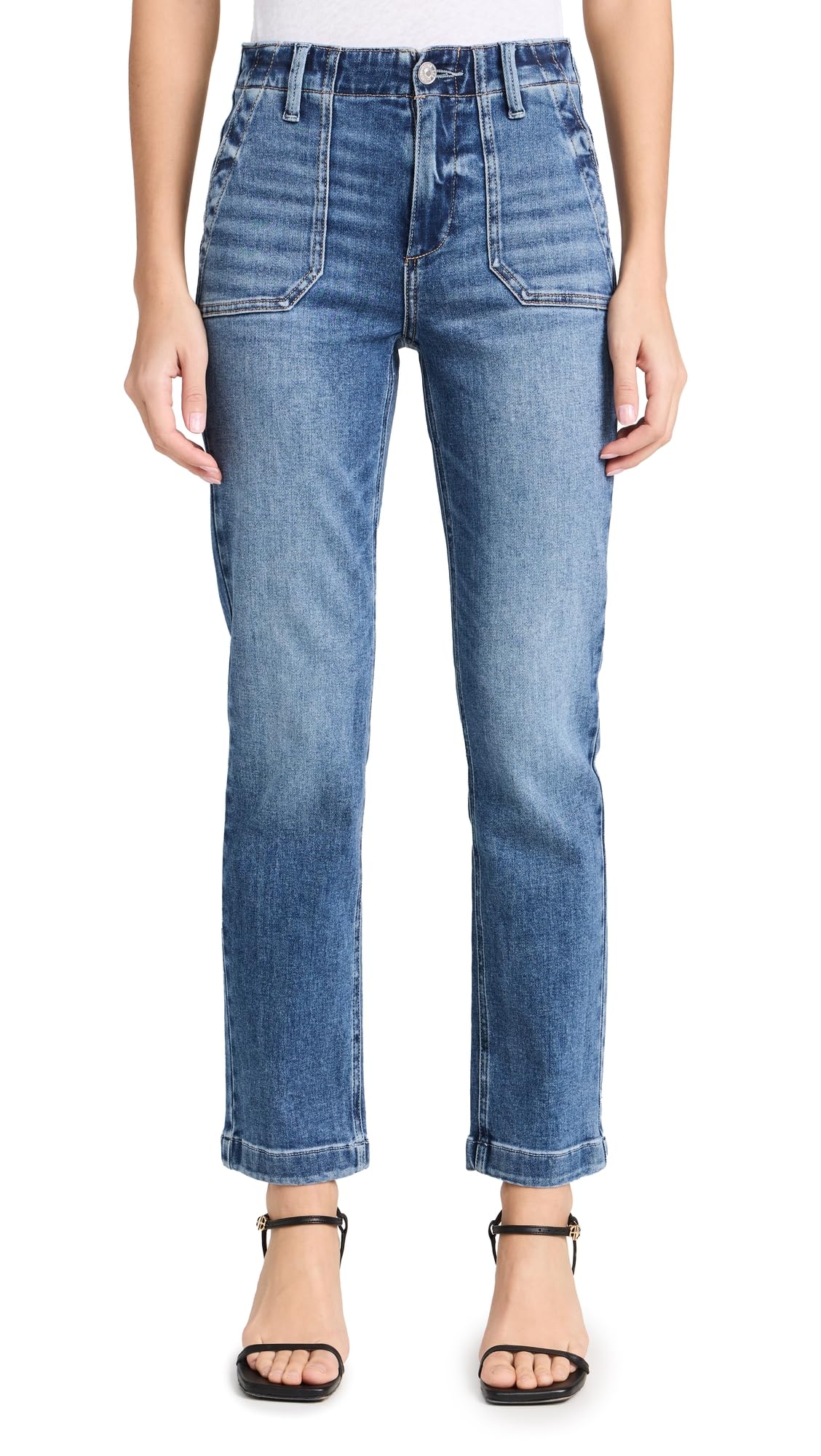 PAIGE Women's Mayslie Straight Ankle Jeans